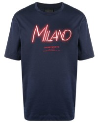 Emporio Armani Milano Print T Shirt