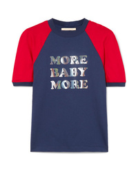 Christopher Kane More Baby More Printed Two Tone Cotton Jersey T Shirt