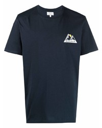 Woolrich Mountain Logo Print T Shirt