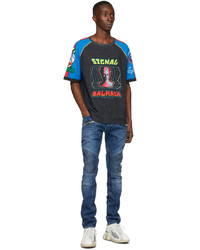 Balmain Multicolor Spacial Print T Shirt