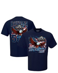 CHECKERED FLAG Navy 2022 Daytona 500 Eagle T Shirt