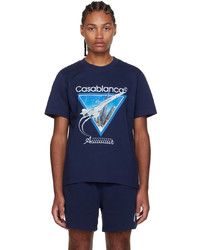 Casablanca Navy Aiiiiir T Shirt