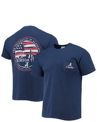 IMAGE ONE Navy Alabama Crimson Tide Campus Americana T Shirt At Nordstrom