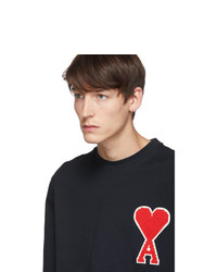 AMI Alexandre Mattiussi Navy Ami De Coeur Patch T Shirt