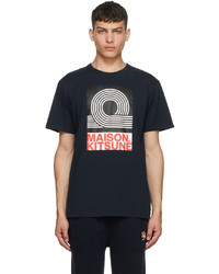 MAISON KITSUNÉ Navy Anthony Burrill Edition T Shirt
