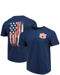 IMAGE ONE Navy Auburn Tigers Baseball Flag Comfort Colors T Shirt At Nordstrom