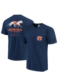 SOUTHERN COLLEGIATE Navy Auburn Tigers Tigerwear Comfort Colors Vintage State Flag T Shirt At Nordstrom