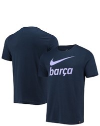 Nike Navy Barcelona Swoosh Club T Shirt
