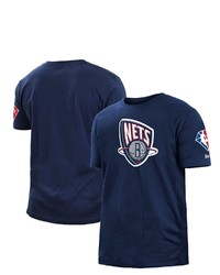 New Era Navy Brooklyn Nets 202122 City Edition Brushed Jersey T Shirt At Nordstrom