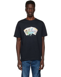 Ps By Paul Smith Navy Cards T Shirt