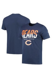 New Era Navy Chicago Bears Combine Authentic Big Stage T Shirt
