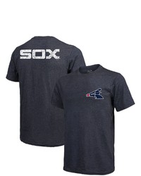 Majestic Threads Navy Chicago White Sox Throwback Logo Tri Blend T Shirt