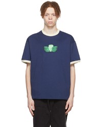 Brain Dead Navy Cotton T Shirt