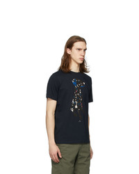 Ps By Paul Smith Navy Dalmatian Regular Fit T Shirt