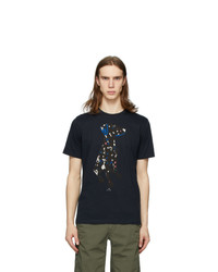 Ps By Paul Smith Navy Dalmatian Regular Fit T Shirt