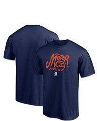 BREAKINGT Navy Detroit Tigers Local T Shirt