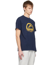 Sporty & Rich Navy Fun Track T Shirt