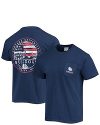 IMAGE ONE Navy Gonzaga Bulldogs Campus Americana T Shirt At Nordstrom