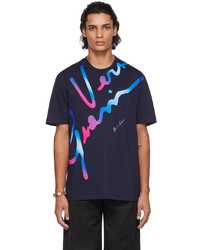 Versace Navy Gv Signature T Shirt