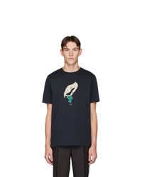 Ps By Paul Smith Navy Hand T Shirt