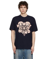 Billionaire Boys Club Navy Heart And Mind Graphic T Shirt
