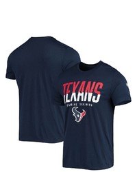 New Era Navy Houston Texans Combine Authentic Big Stage T Shirt