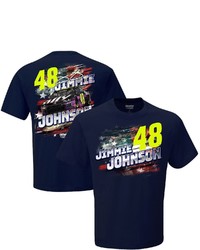 HENDRICK MOTORSPORTS TEAM COLLECTION Navy Jimmie Johnson Ally Patriotic T Shirt