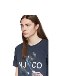 Nudie Jeans Navy Logo Boy Roy T Shirt