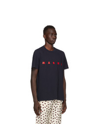 Marni Navy Logo T Shirt