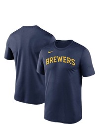 Nike Navy Milwaukee Brewers Wordmark Legend T Shirt At Nordstrom