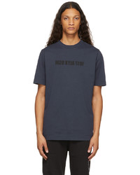 1017 Alyx 9Sm Navy Mirrored Logo T Shirt