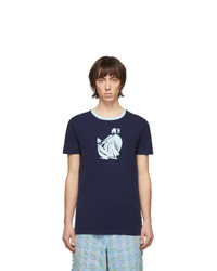Lanvin Navy Mother And Daughter T Shirt