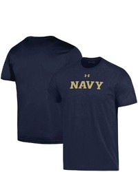 Under Armour Navy Navy Mid School Logo Cotton T Shirt