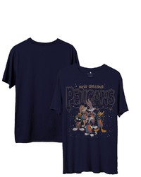 Junk Food Navy New Orleans Pelicans Space Jam 2 Home Squad Advantage T Shirt