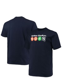 PROFILE Navy New York Yankees Big Tall Hometown Collection Subway T Shirt