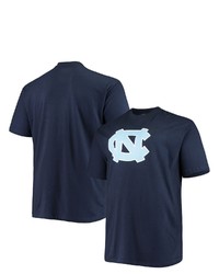PROFILE Navy North Carolina Tar Heels Big Tall Primary Logo T Shirt