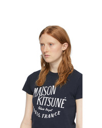 MAISON KITSUNE Navy Palais Royal T Shirt