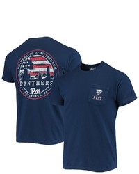 IMAGE ONE Navy Pitt Panthers Campus Americana T Shirt At Nordstrom