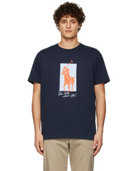 Polo Ralph Lauren Navy Pony Graphic T Shirt
