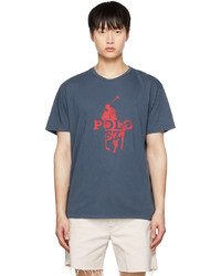 Polo Ralph Lauren Navy Printed T Shirt