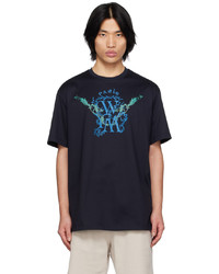 Wooyoungmi Navy Printed T Shirt