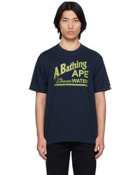 BAPE Navy Printed T Shirt