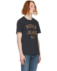 Nudie Jeans Navy Roy Logo T Shirt
