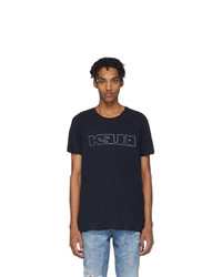 Ksubi Navy Sign Of The Times Unleaded T Shirt