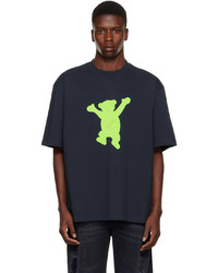 We11done Navy Teddy T Shirt
