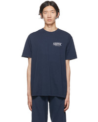 Sporty & Rich Navy Upper East Side T Shirt