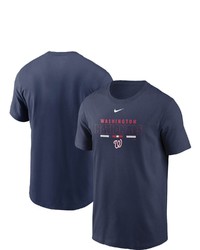Nike Navy Washington Nationals Color Bar T Shirt