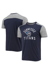 Majestic Threads Navygray Tennessee Titans Field Goal Slub T Shirt