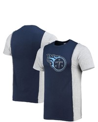 REFRIED APPAREL Navyheathered Gray Tennessee Titans Sustainable Split T Shirt