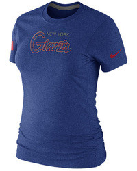 Nike New York Giants Nfl Tri Blend Script T Shirt